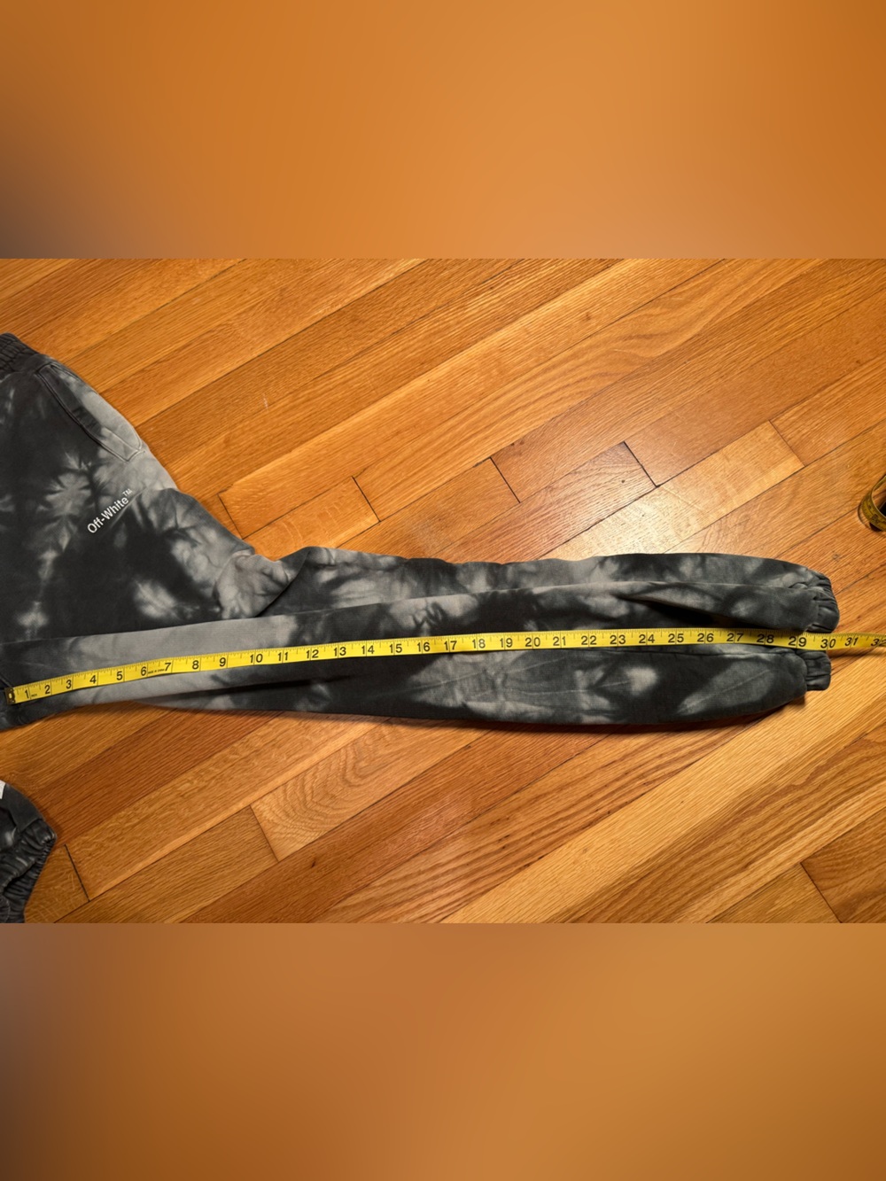 Off-White Tie Dye Bleach Wash Sweatpants *read description - Picture 2 of 16